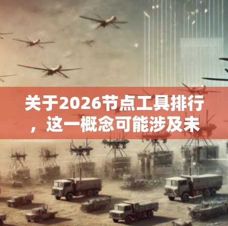 关于2026节点工具排行,这一概念可能涉及未来的技术发展、工具趋势或某一领域的技术排名。不过,由于2026年还远在未来,这样的排行榜目前尚无法准确确定。以下是一些可能相关的分析和推测,供参考 关于2026节点工具排行,这一概念可能涉及未来的技术发展、工具趋势或某一领域的技术排名。不过,由于2026年还远在未来,这样的排行榜目前尚无法准确确定。以下是一些可能相关的分析和推测,供参考