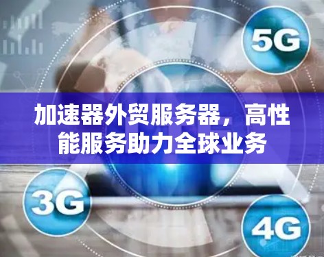 加速器外贸服务器，高性能服务助力全球业务